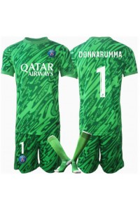 Paris Saint-Germain Gianluigi Donnarumma #1 Keeper Babyklær Hjemme Fotballdrakt til barn 2024-25 Korte ermer (+ Korte bukser)